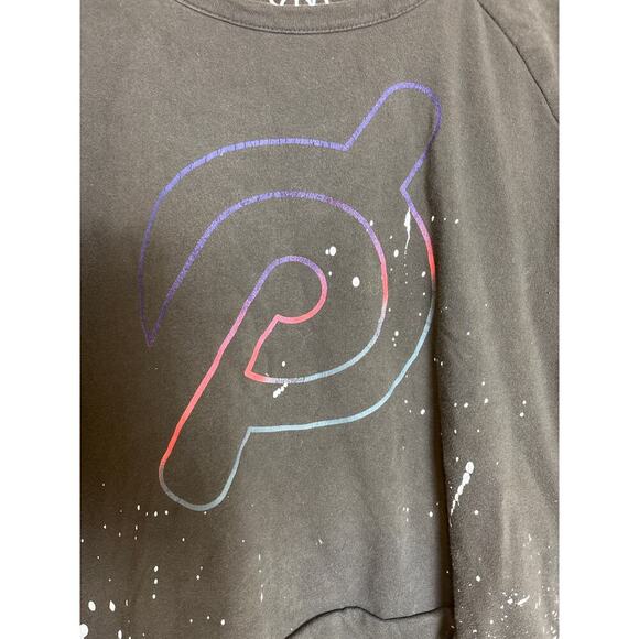 Peloton Chaser Paint Splatter Crewneck Sweatshirt Women's Size M - Picture 2 of 4